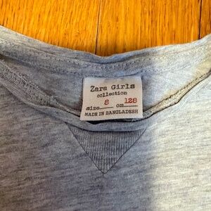Zara girls gray tunic size 8